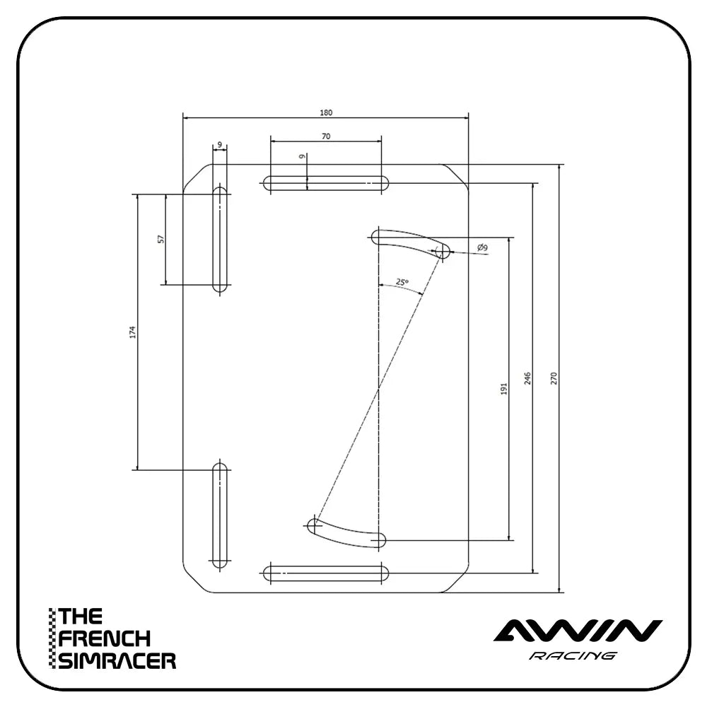 Awin TAU Mounting Plate Set - The French Simracer