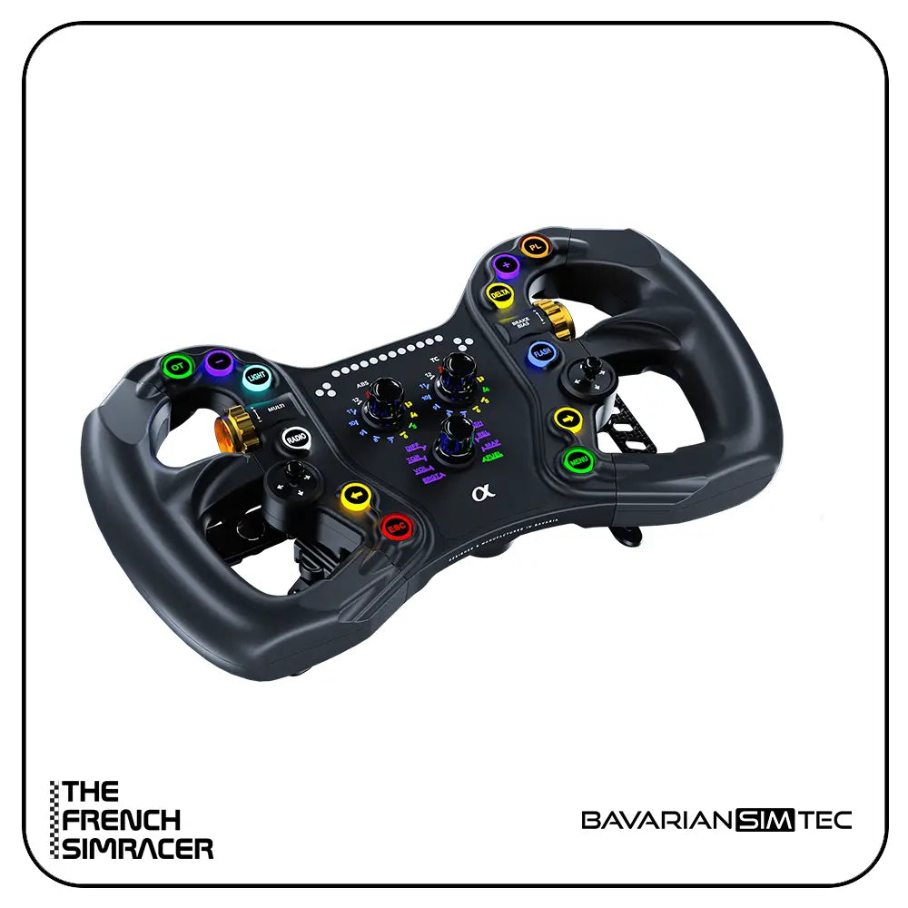 BavarianSimTec Alpha Sim Racing Steering Wheel - The French Simracer