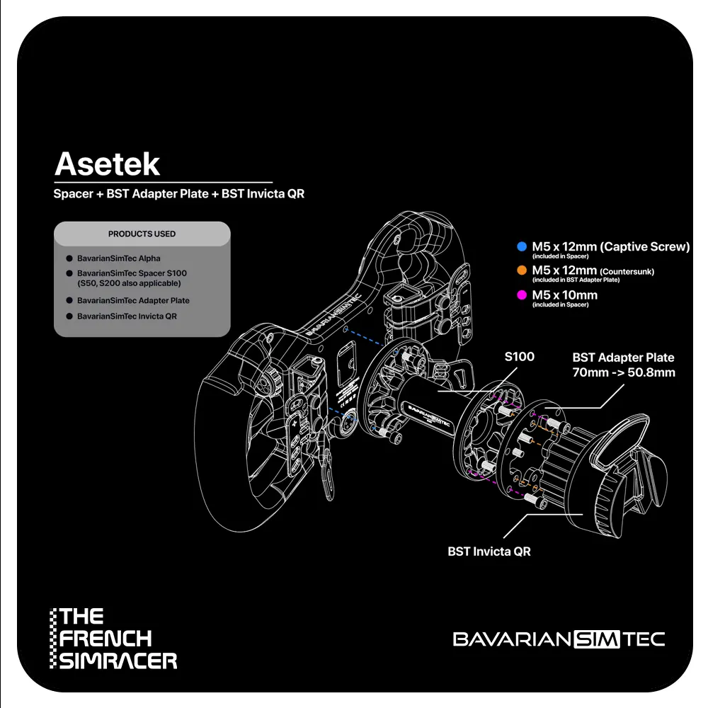 BavarianSimTec / Asetek Invicta™ Quick Release – Wheel Version - The French Simracer
