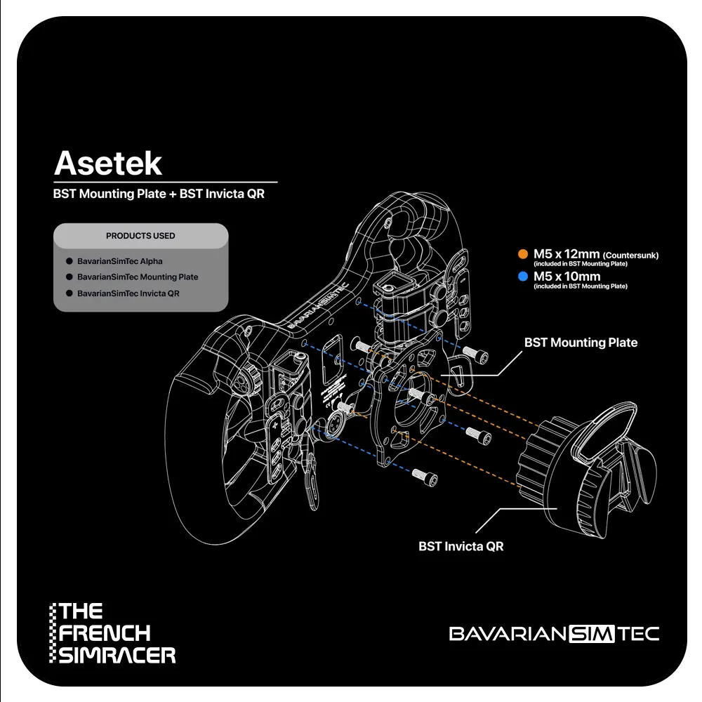 BavarianSimTec / Asetek Invicta™ Quick Release – Wheel Version - The French Simracer