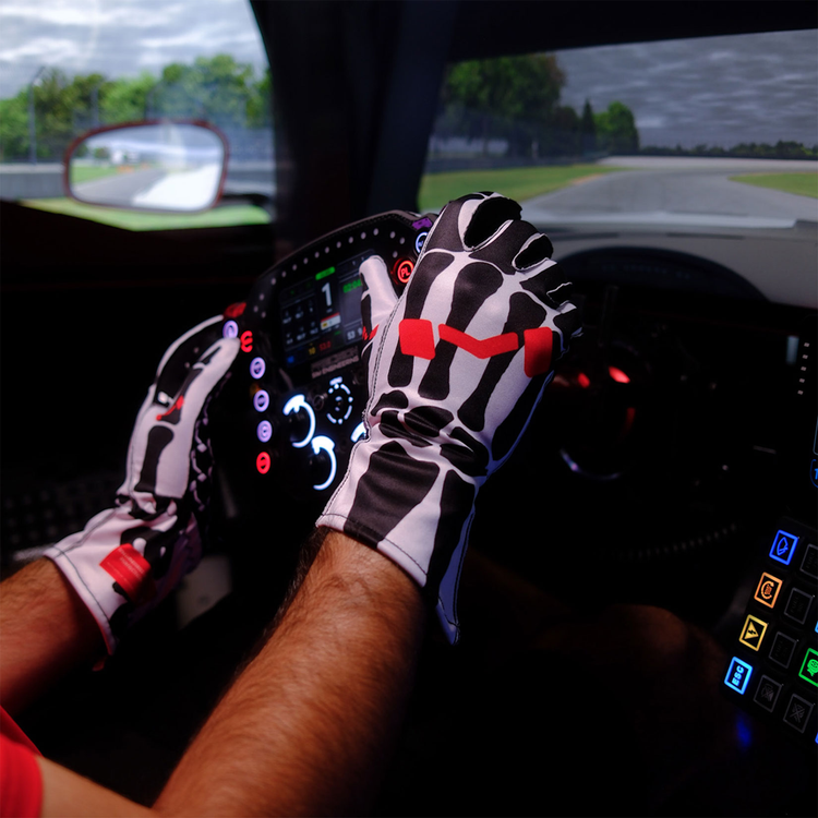 Gants Bones X-Ray par Moradness - The French Simracer