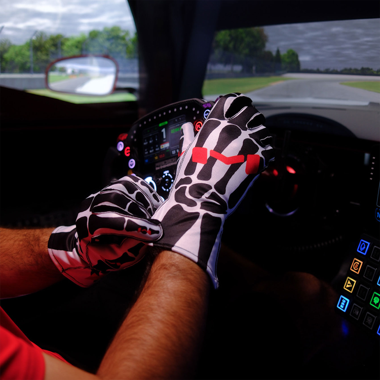 Gants Bones X-Ray par Moradness - The French Simracer