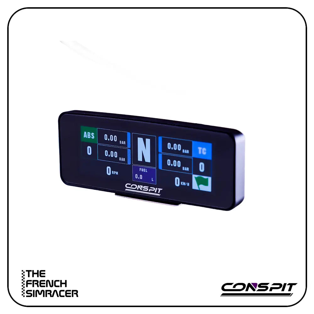 CONSPIT CSD Nano – Compact Telemetry Dashboard for ARES Wheelbases - The French Simracer