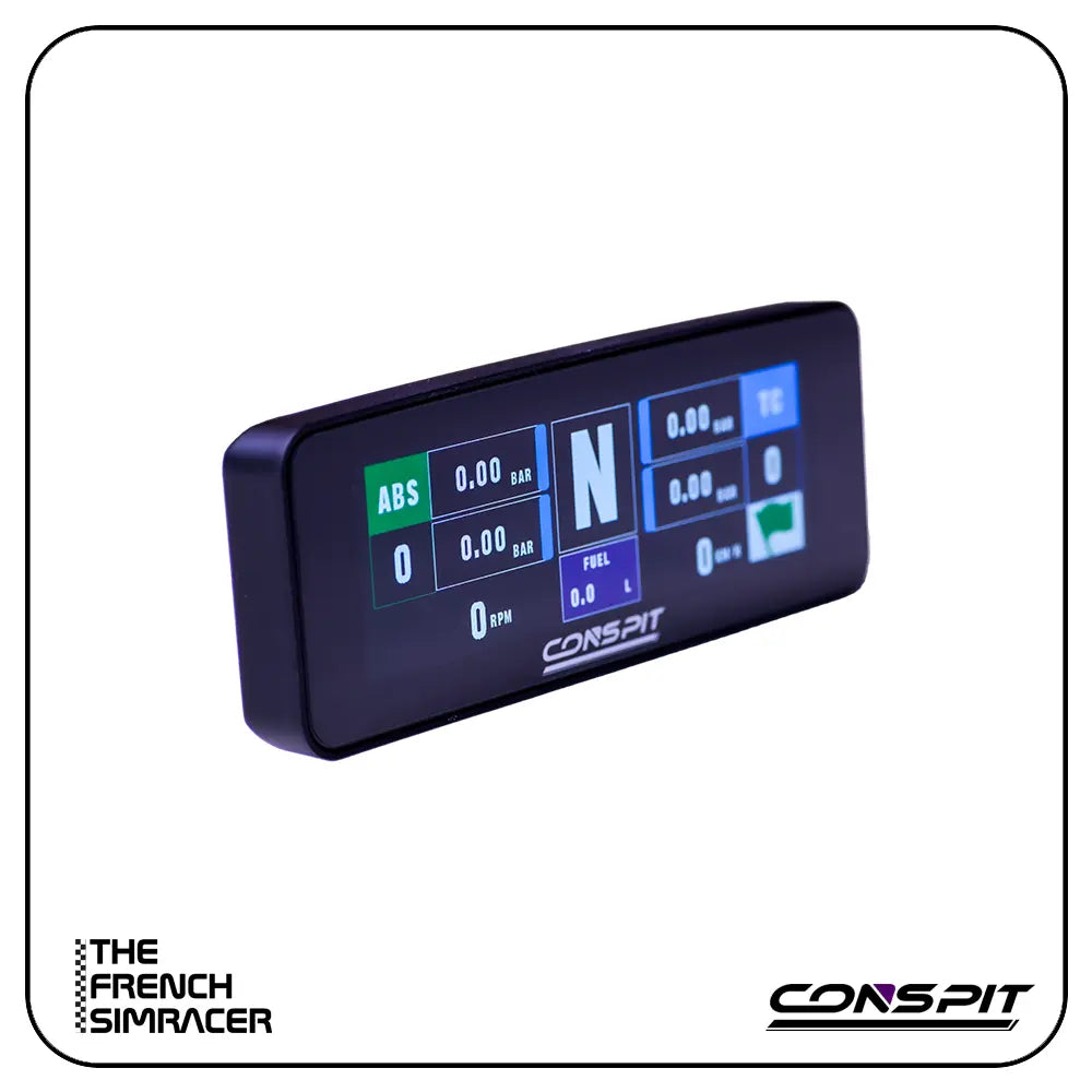 CONSPIT CSD Nano – Compact Telemetry Dashboard for ARES Wheelbases - The French Simracer