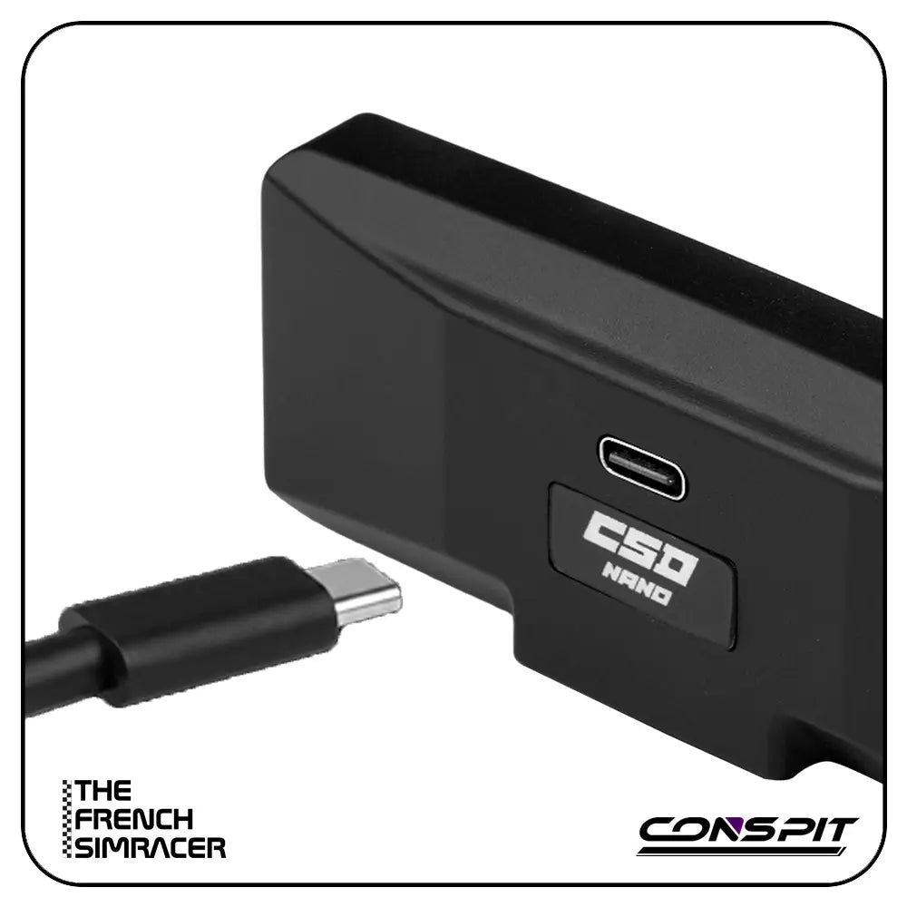 CONSPIT CSD Nano – Compact Telemetry Dashboard for ARES Wheelbases - The French Simracer
