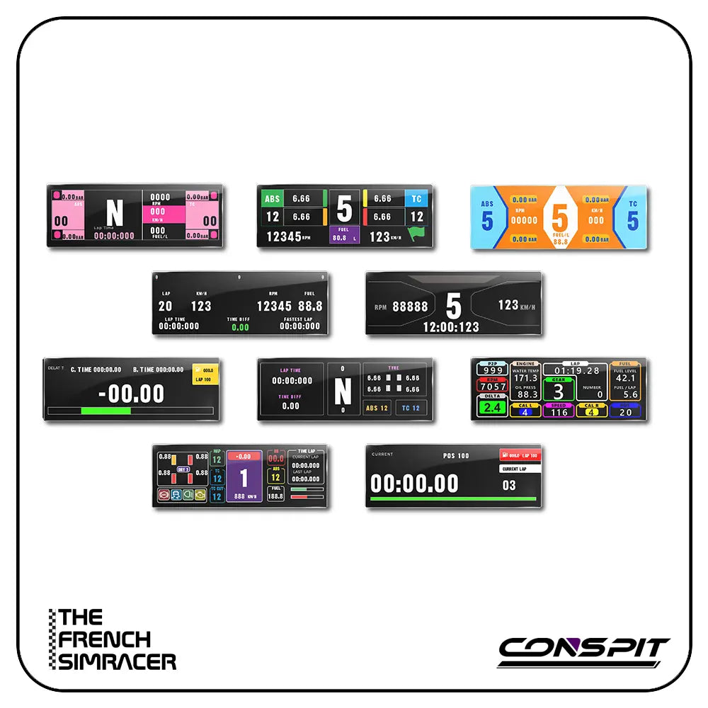 CONSPIT CSD Nano – Compact Telemetry Dashboard for ARES Wheelbases - The French Simracer