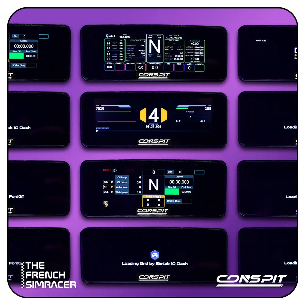 CONSPIT CSD Nano – Compact Telemetry Dashboard for ARES Wheelbases - The French Simracer