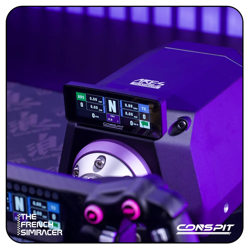 CONSPIT CSD Nano – Compact Telemetry Dashboard for ARES Wheelbases - The French Simracer