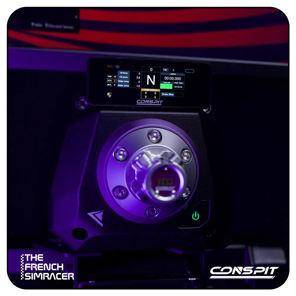 CONSPIT CSD Nano – Compact Telemetry Dashboard for ARES Wheelbases - The French Simracer