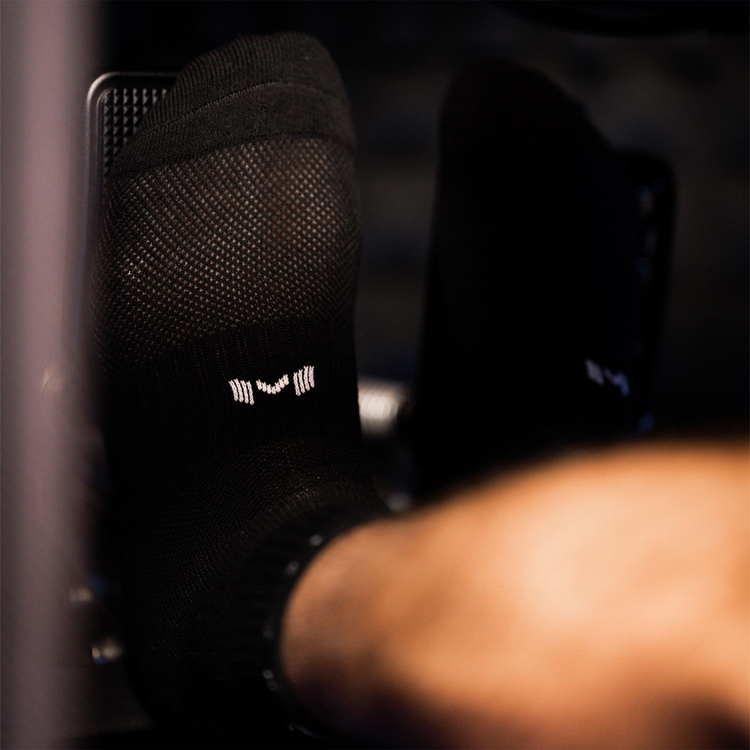 Classic Black Sim Socks (Ankle) by Moradness - The French Simracer
