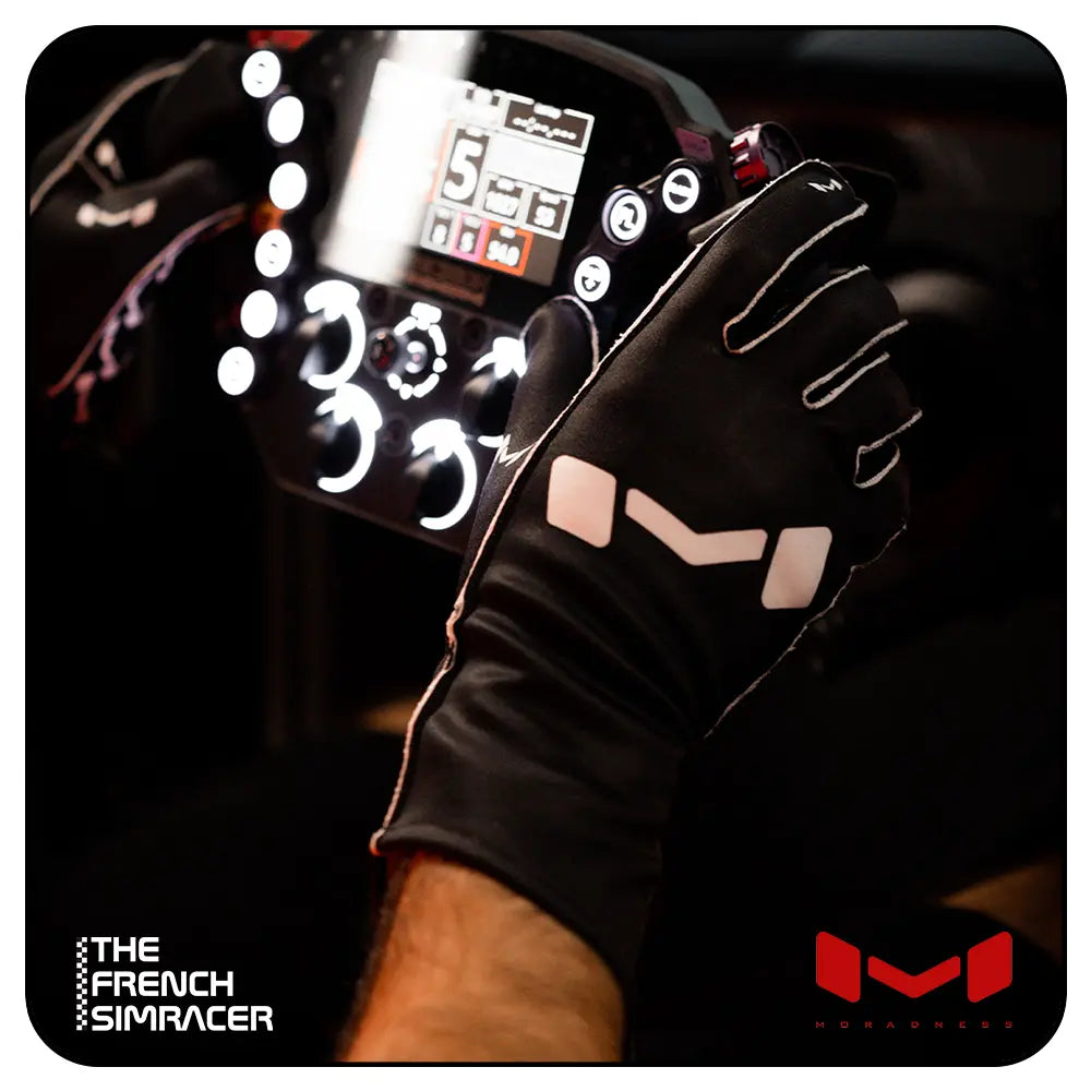 Classic Gloves Black by Moradness - The French Simracer
