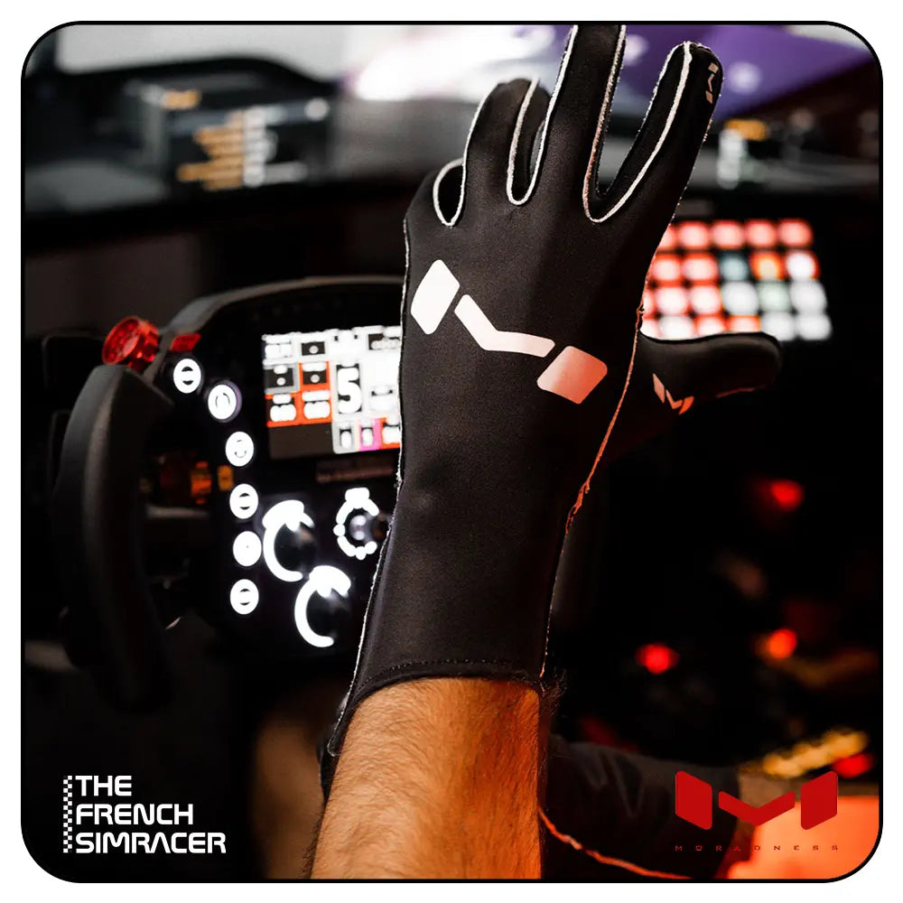 Classic Gloves Black by Moradness - The French Simracer