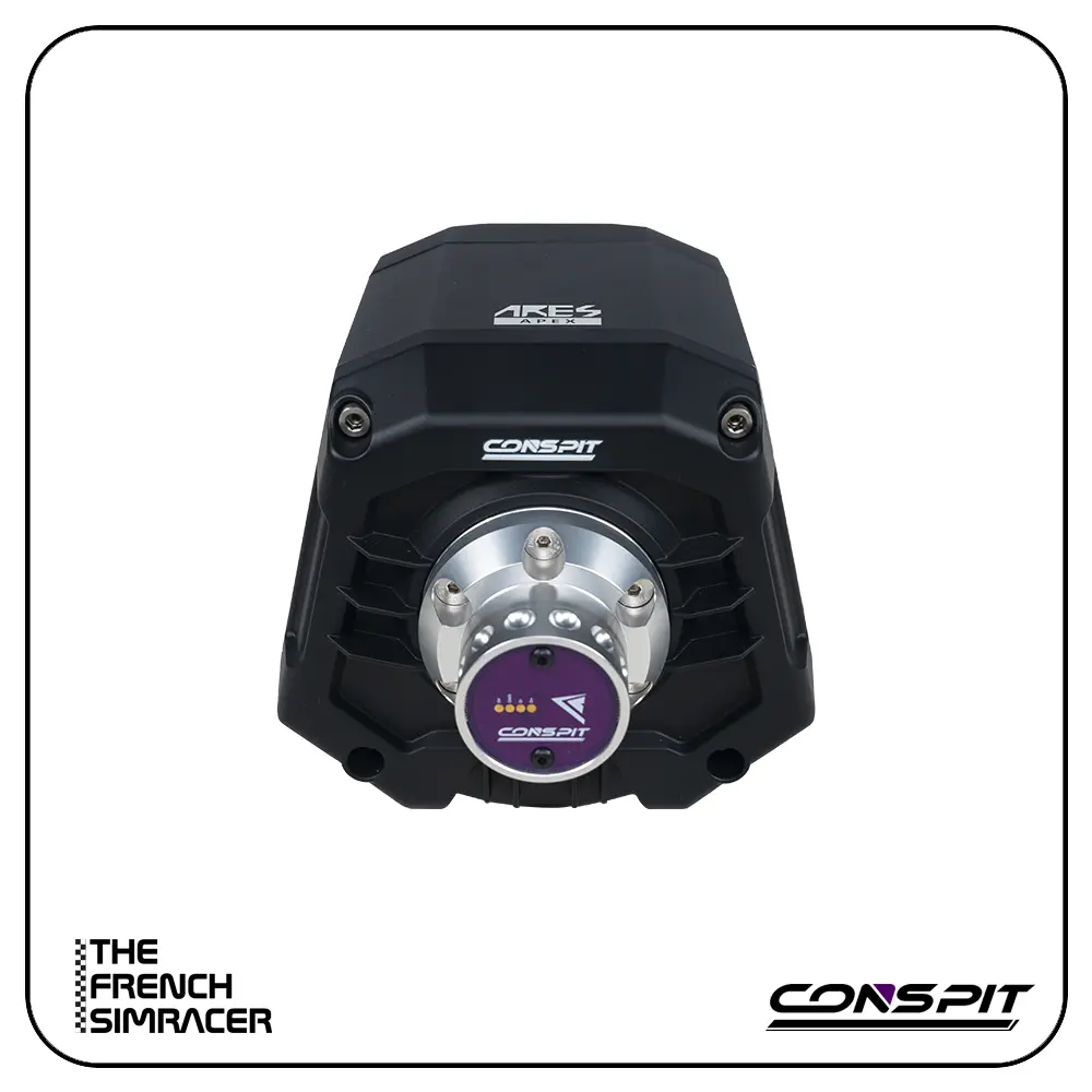 Conspit Ares Apex 8Nm – Direct Drive Wheelbase (CDR QR Version) - The French Simracer