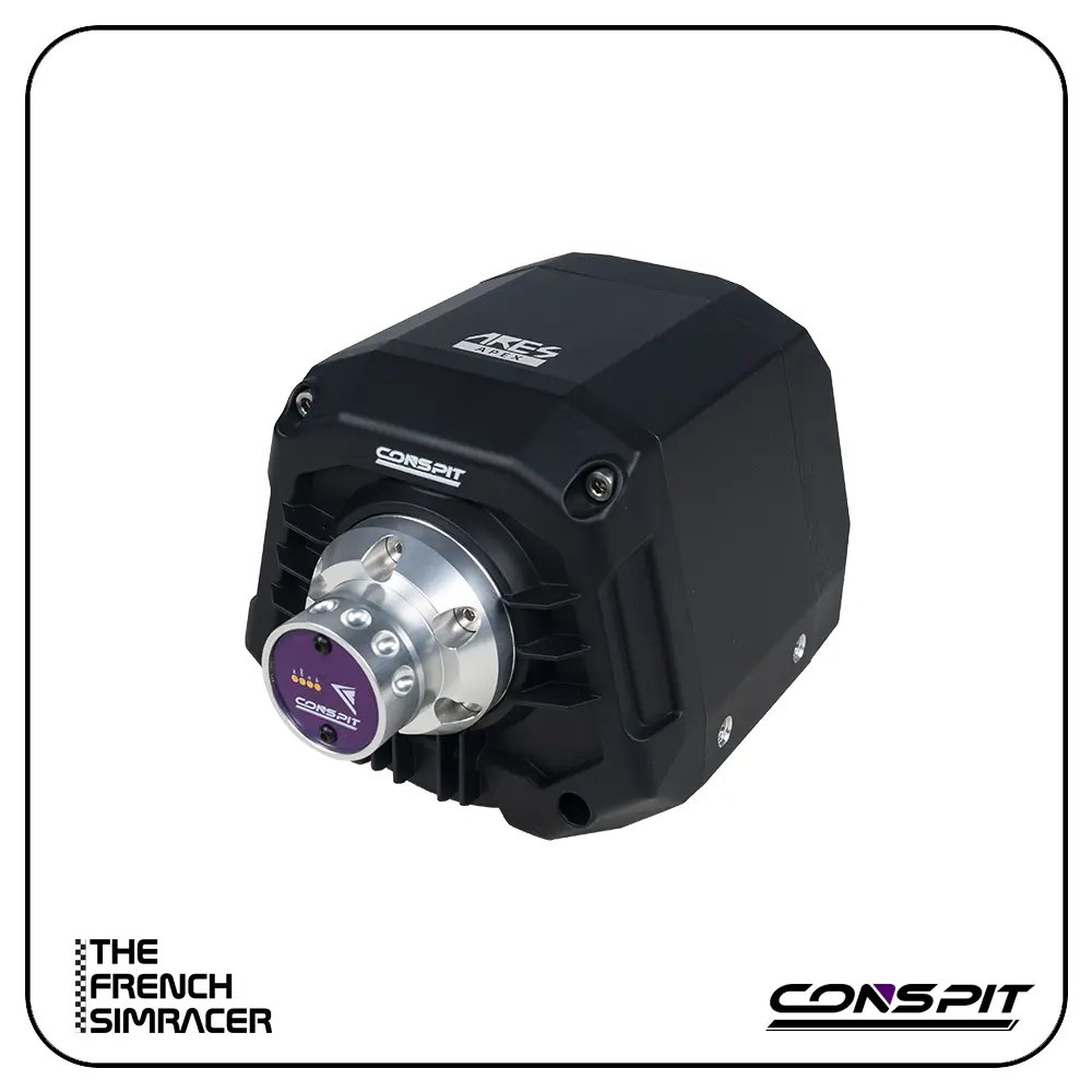 Conspit Ares Apex 8Nm – Direct Drive Wheelbase (CDR QR Version) - The French Simracer