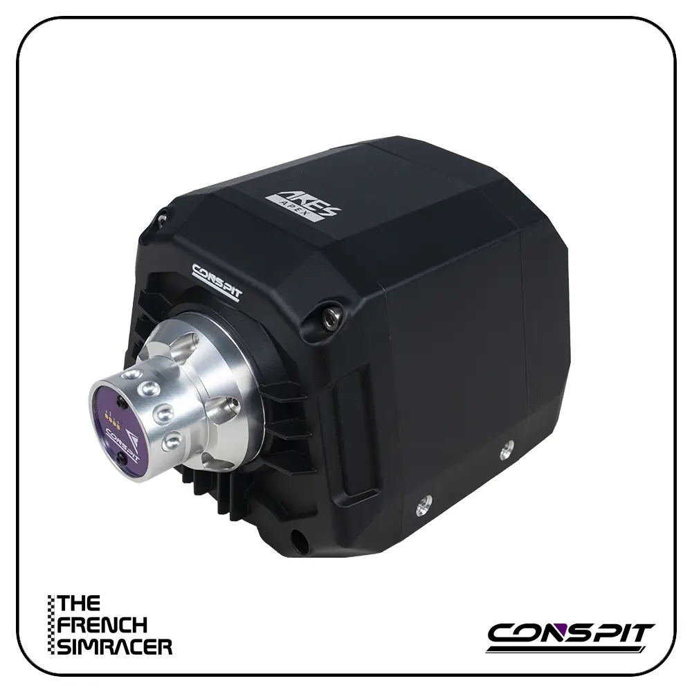 Conspit Ares Apex 8Nm – Direct Drive Wheelbase (CDR QR Version) - The French Simracer