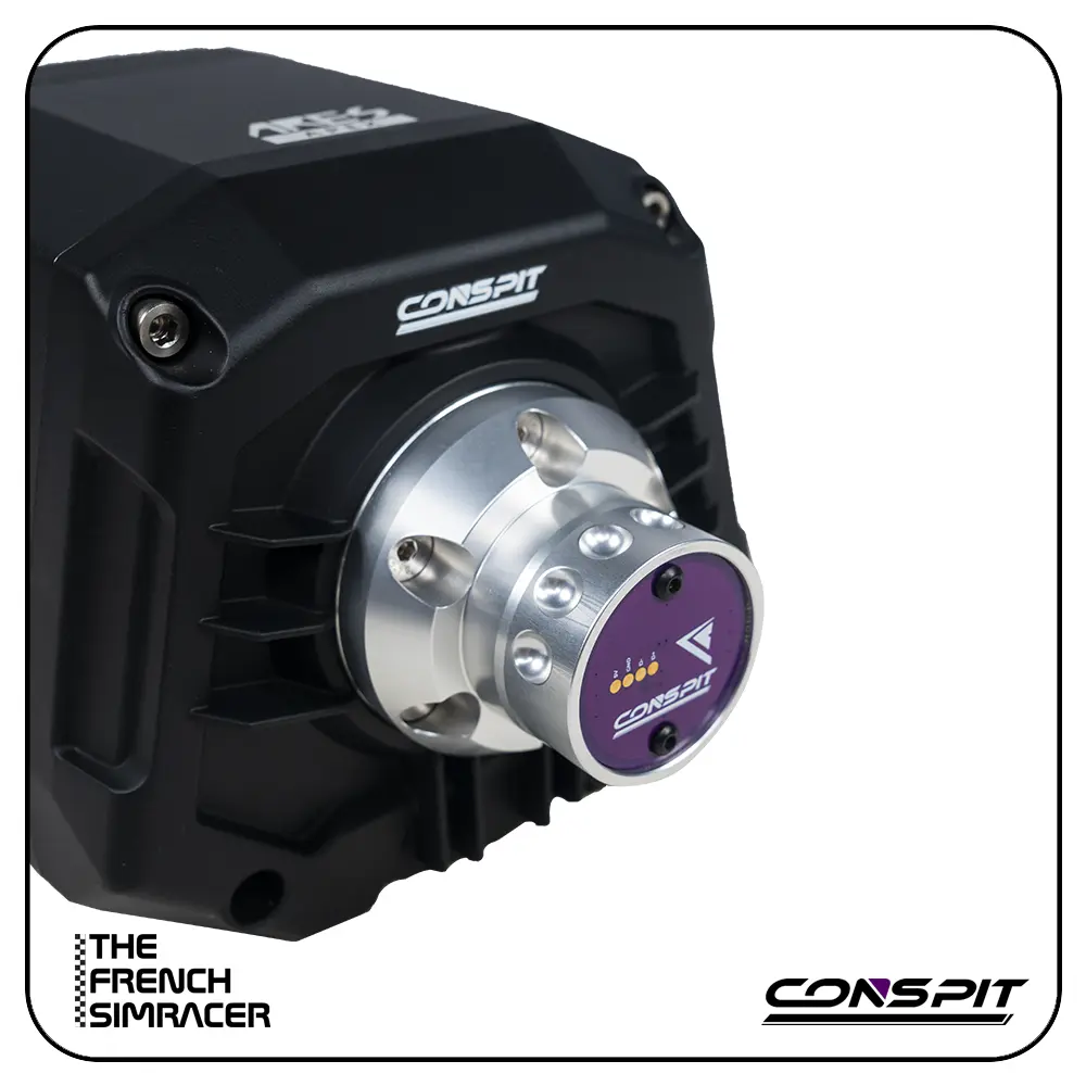 Conspit Ares Apex 8Nm – Direct Drive Wheelbase (CDR QR Version) - The French Simracer