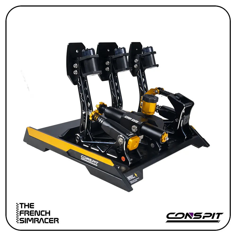 Conspit CPP-Evo V2  Hydraulic 3 Pedals - The French Simracer