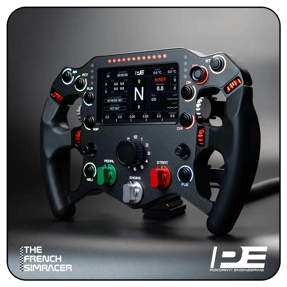 PC用ゲームコントローラー・コンバーター POKORNYI ENGINEERING F499 Steering Wheel F499 Steering Wheel – Pokornyi Engineering - The French Simracer