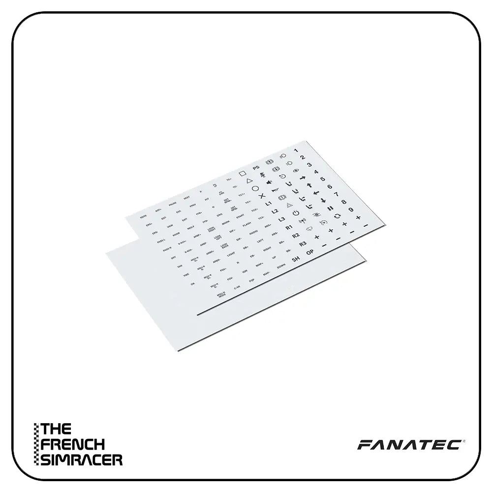 Fanatec Button Caps and Sticker Set - The French Simracer