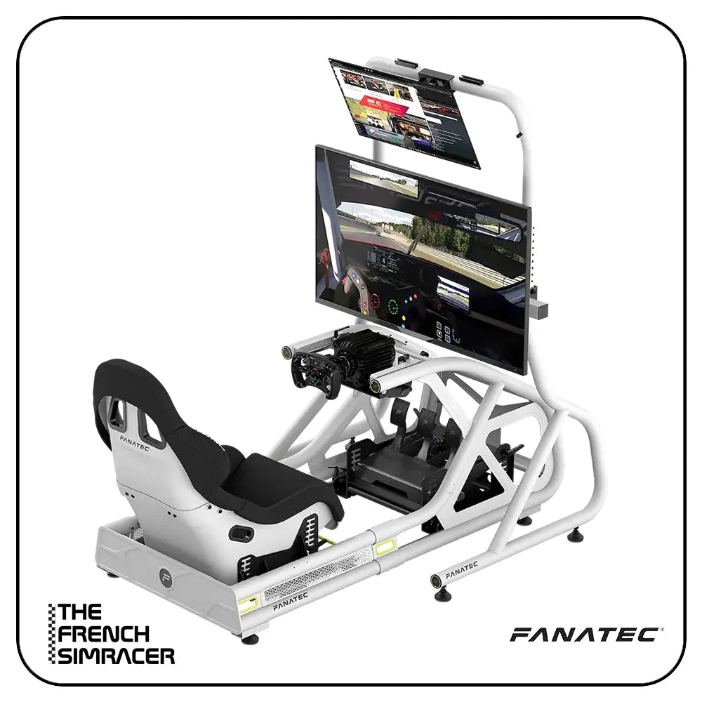Fanatec GT Cockpit Monitor Stand (White) - The French Simracer