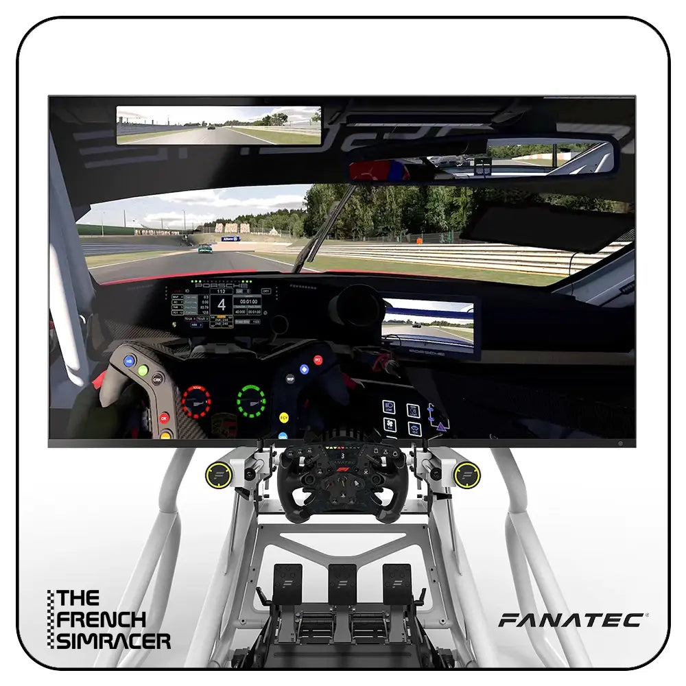 Fanatec GT Cockpit Monitor Stand (White) - The French Simracer