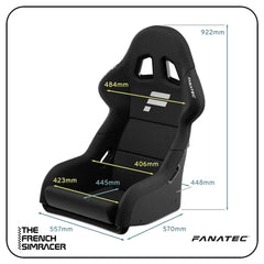 Fanatec GT Cockpit Seat – Black - The French Simracer