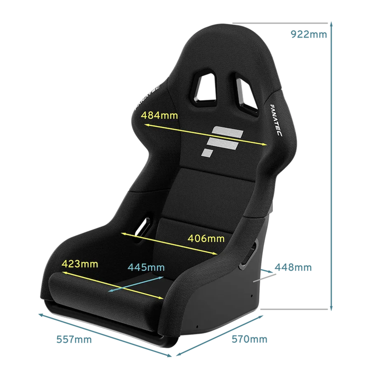 Fanatec GT Cockpit Seat – Black - The French Simracer