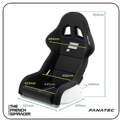 Fanatec GT Cockpit Seat – White - The French Simracer