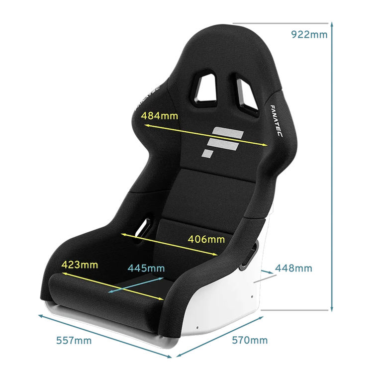 Fanatec GT Cockpit Seat – White - The French Simracer