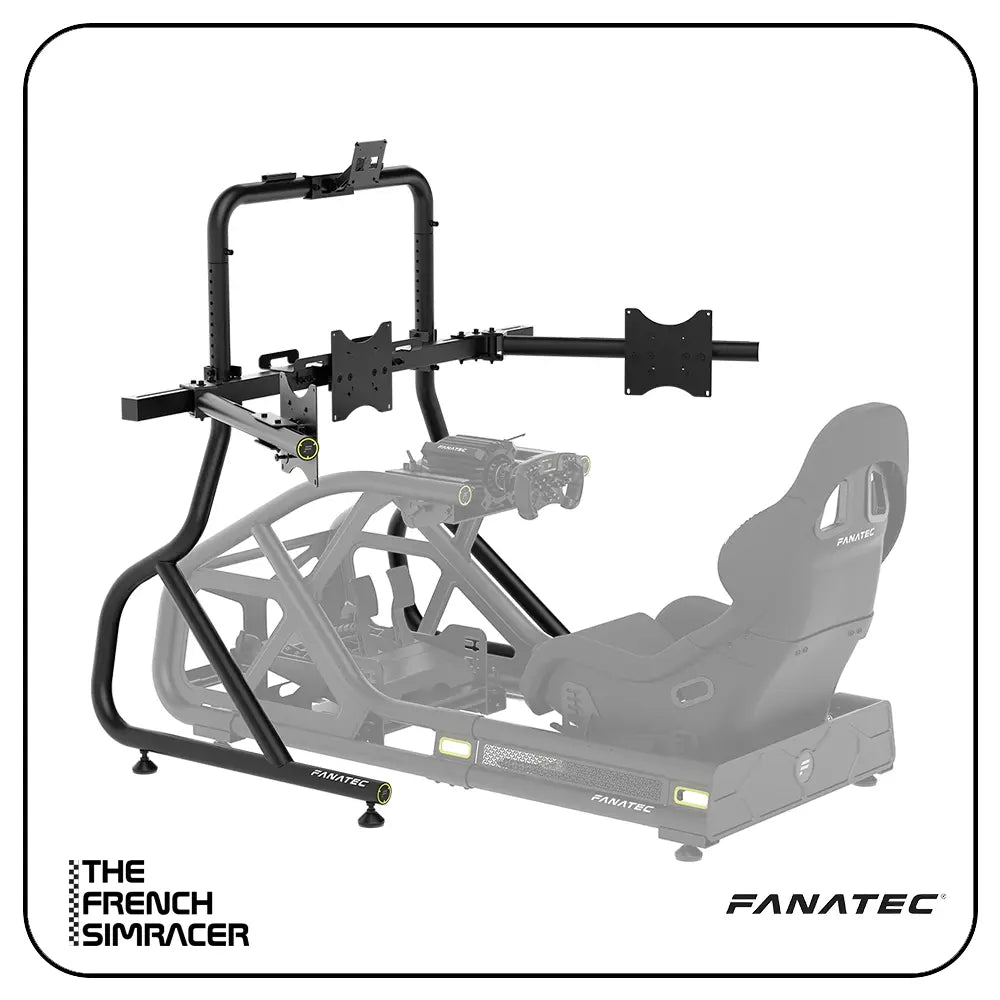 Fanatec GT Cockpit Triple Monitor Expansion Kit (black) - The French Simracer