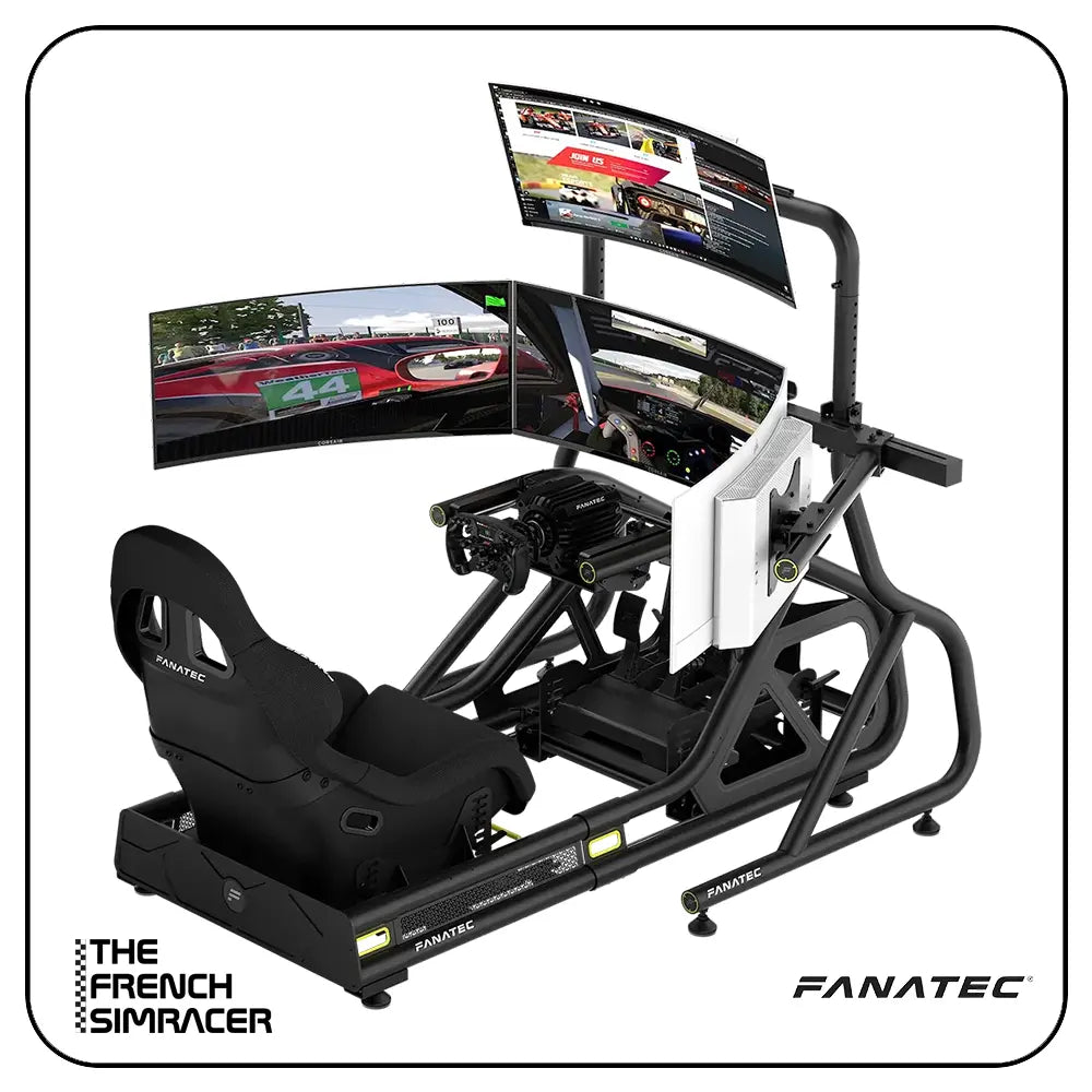 Fanatec GT Cockpit Triple Monitor Expansion Kit (black) - The French Simracer