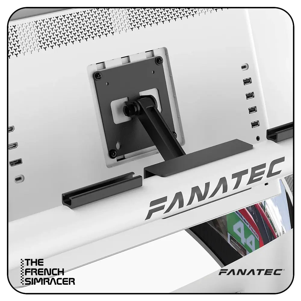 Fanatec GT Cockpit Triple Monitor Expansion Kit (white) - The French Simracer