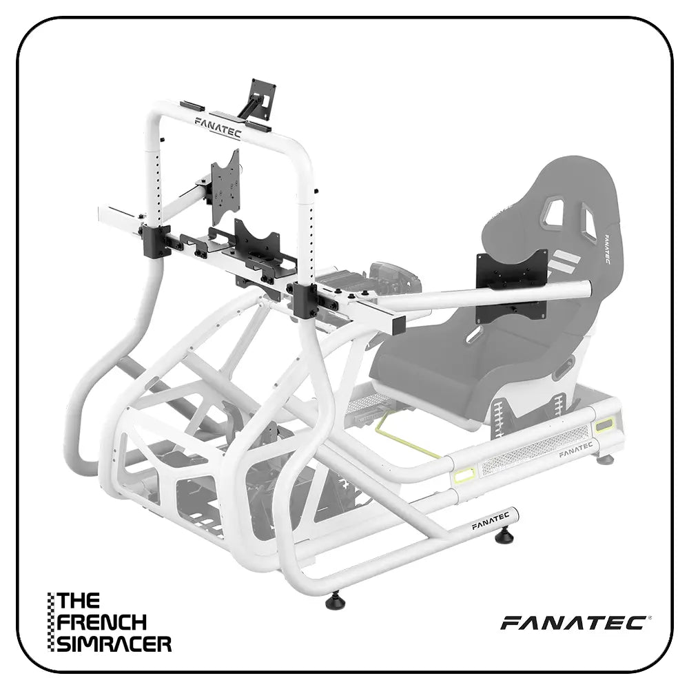 Fanatec GT Cockpit Triple Monitor Expansion Kit (white) - The French Simracer
