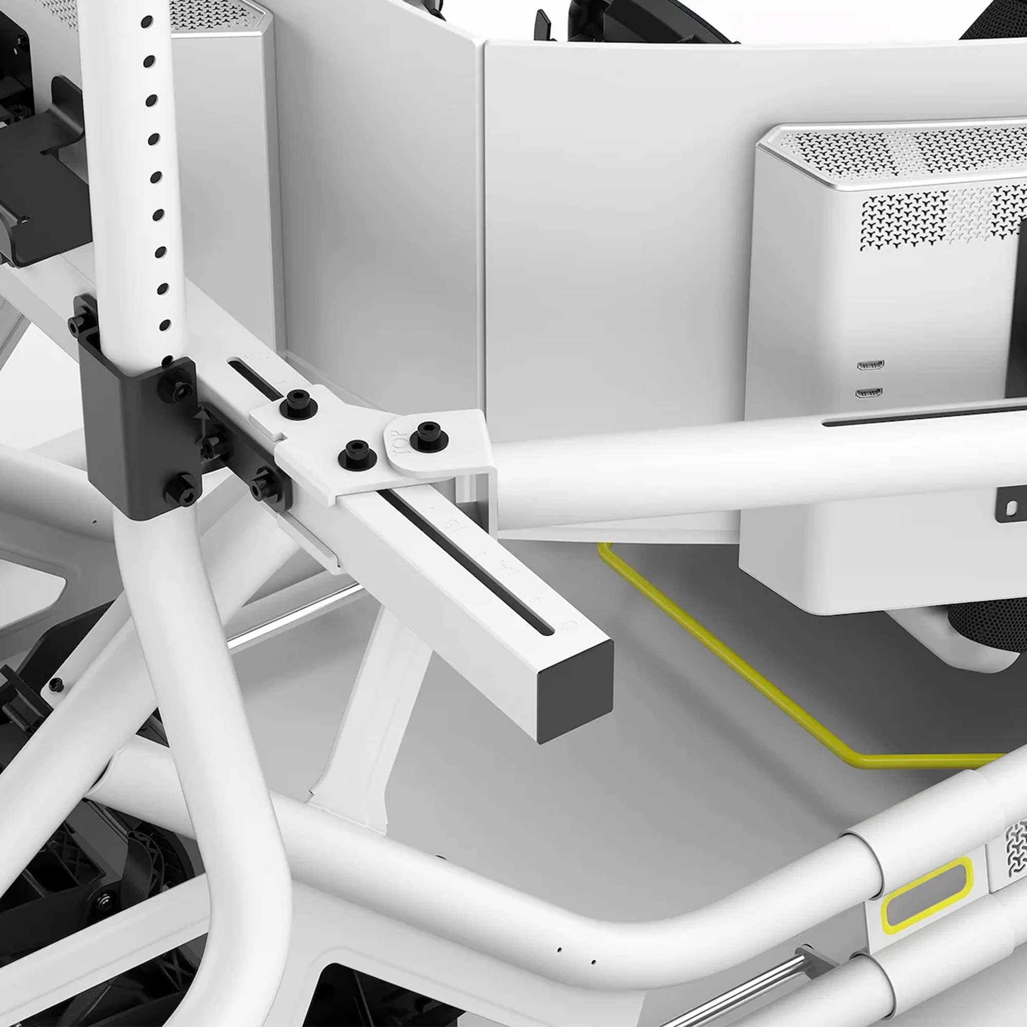 Fanatec GT Cockpit Triple Monitor Expansion Kit (white) - The French Simracer