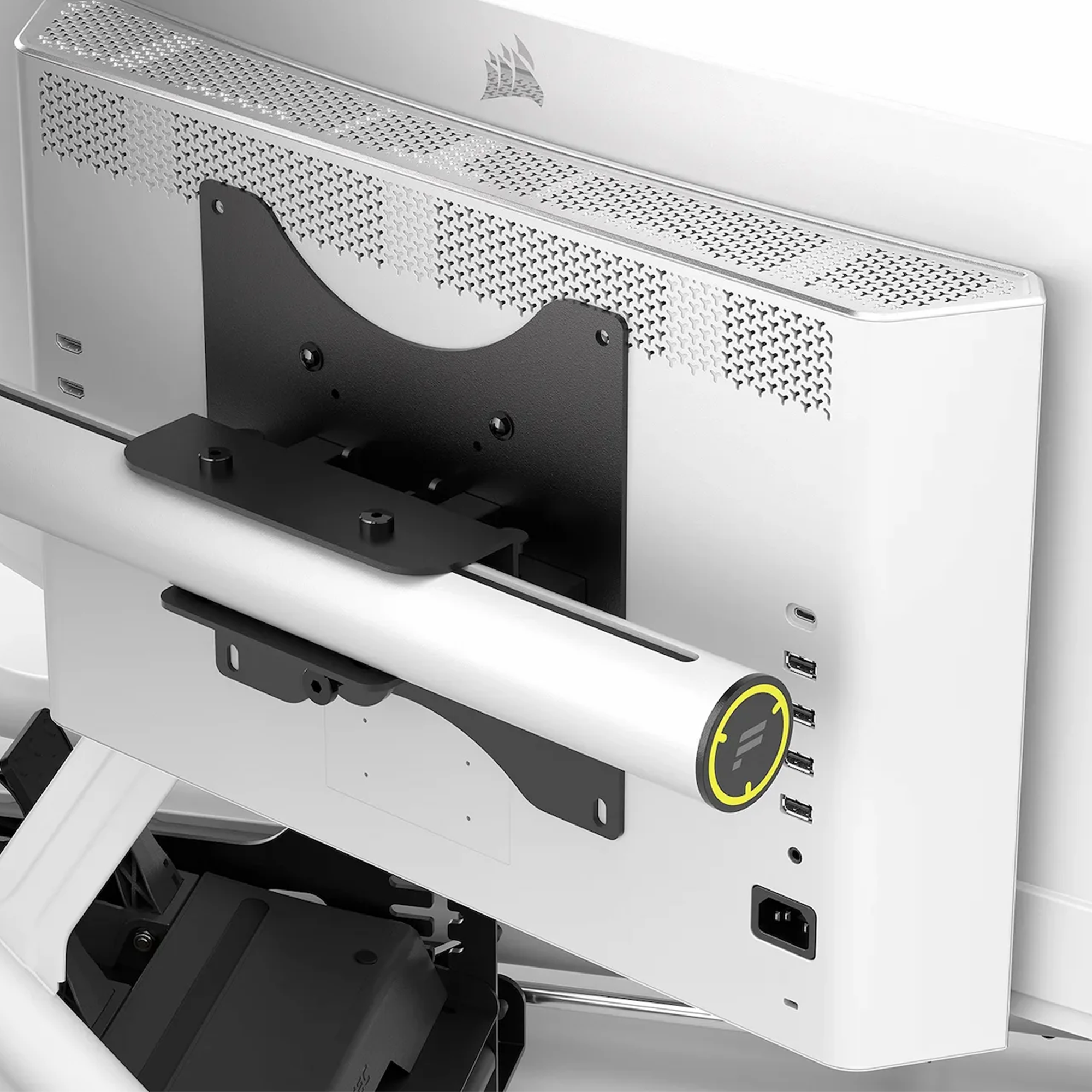 Fanatec GT Cockpit Triple Monitor Expansion Kit (white) - The French Simracer