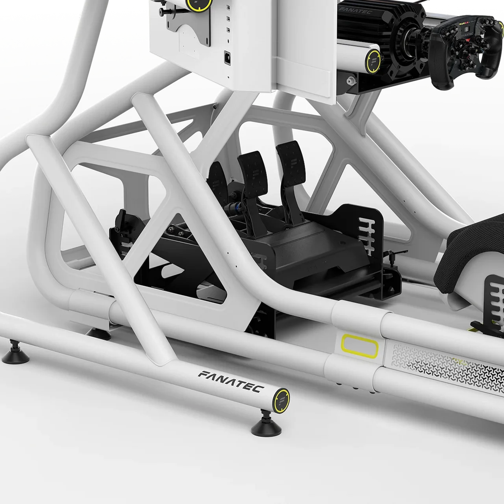 Fanatec GT Cockpit Triple Monitor Expansion Kit (white) - The French Simracer