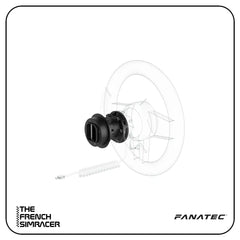 Fanatec Wheel Hub – Simplified Hub with QR2 Pre-installed for Third-Party Wheels - The French Simracer
