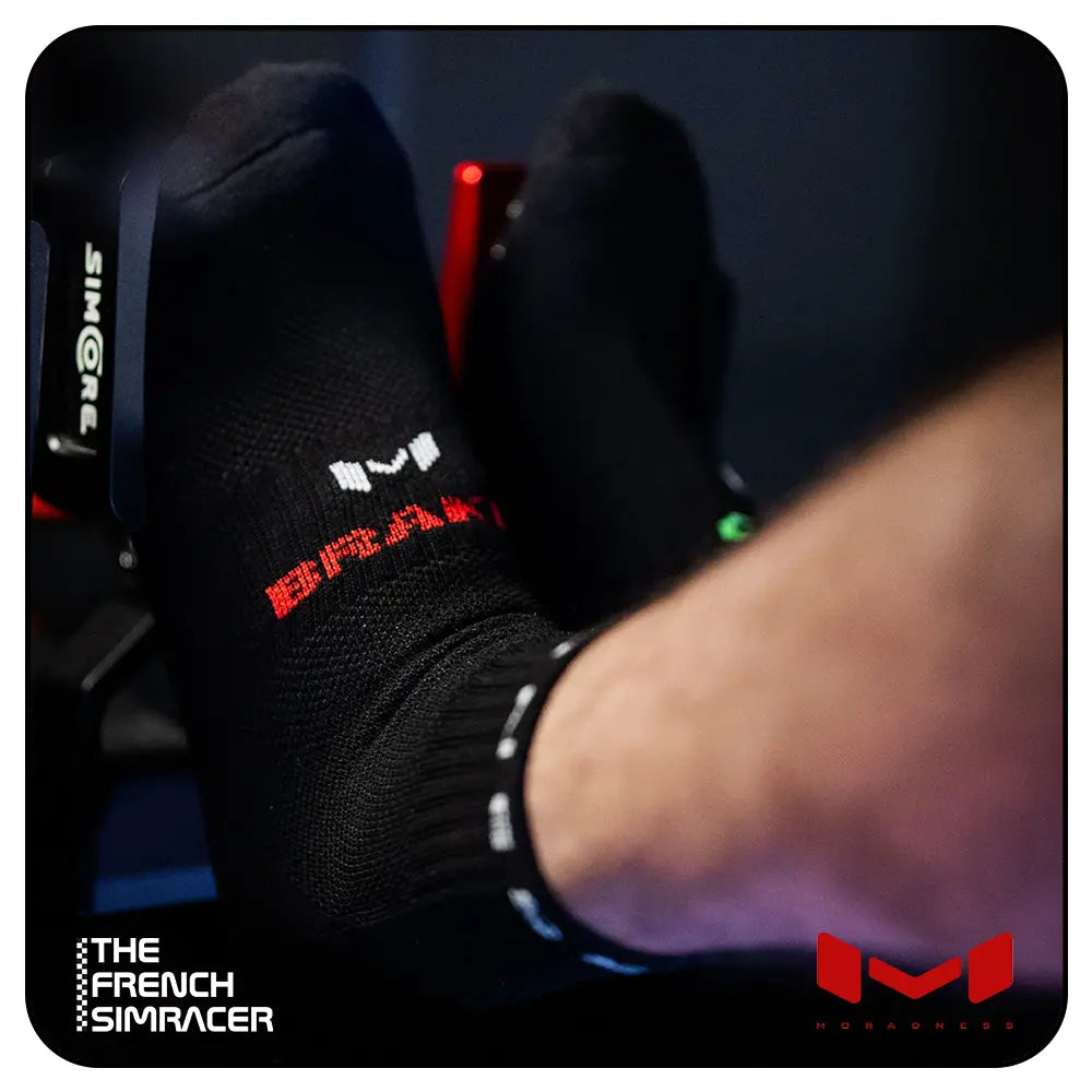 Gas N' Brake Sim Socks (Ankle) by Moradness - The French Simracer