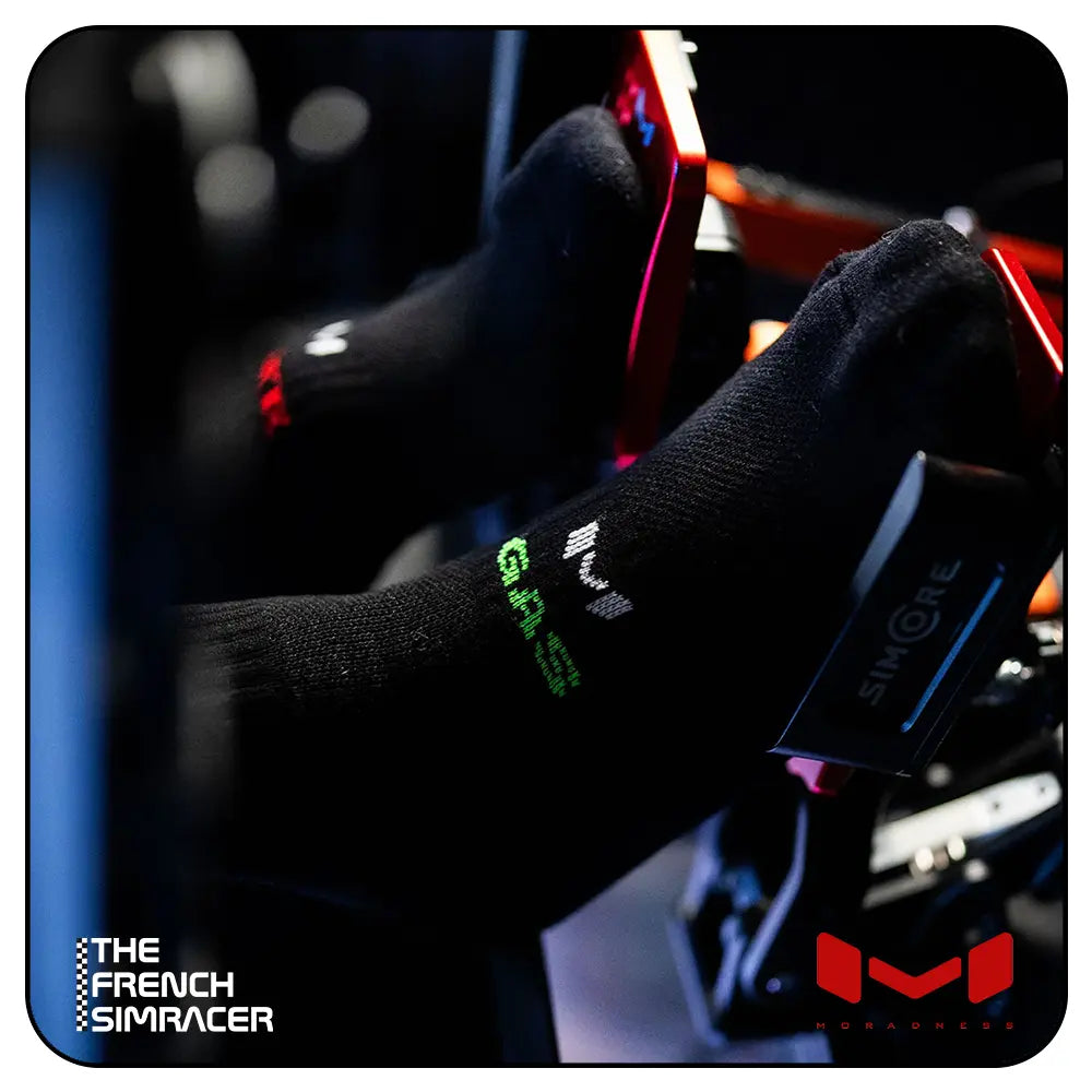 Gas N' Brake Sim Socks (Ankle) by Moradness - The French Simracer