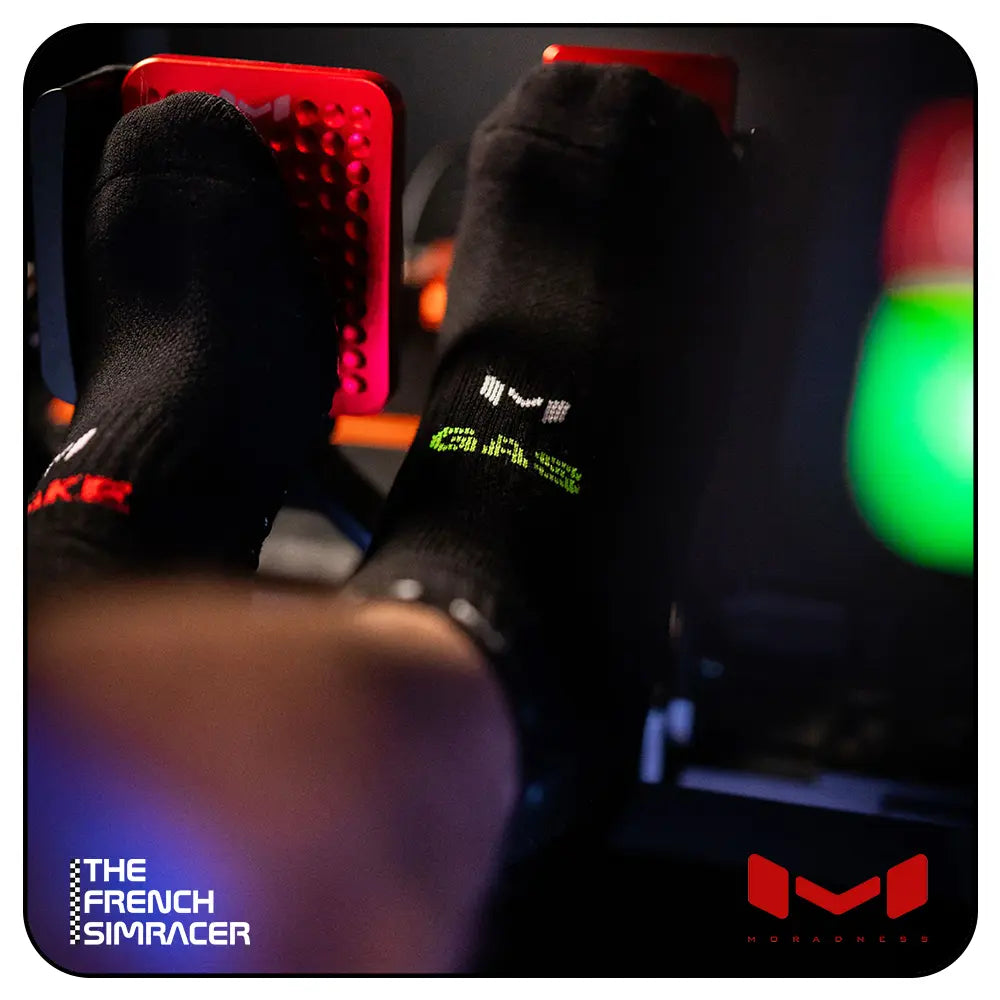 Gas N' Brake Sim Socks (Ankle) by Moradness - The French Simracer