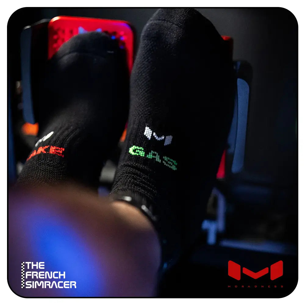 Gas N' Brake Sim Socks (Ankle) by Moradness - The French Simracer