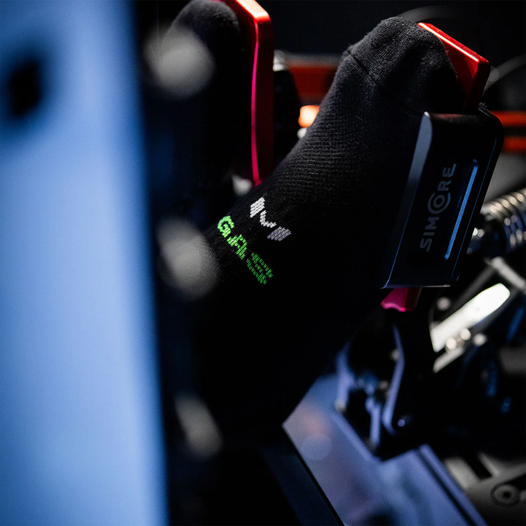 Chaussettes Simracing Brake & Gas Courtes par Moradness - The French Simracer