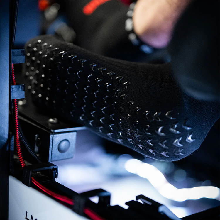 Chaussettes Simracing Brake & Gas Courtes par Moradness - The French Simracer