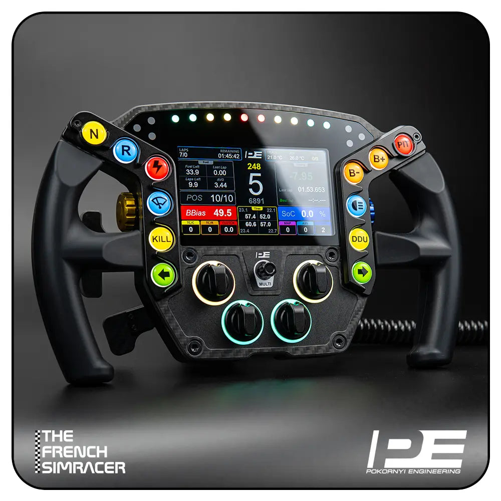 LMPH V2 Hypercar Steering Wheel - Pokornyi Engineering - The French Simracer