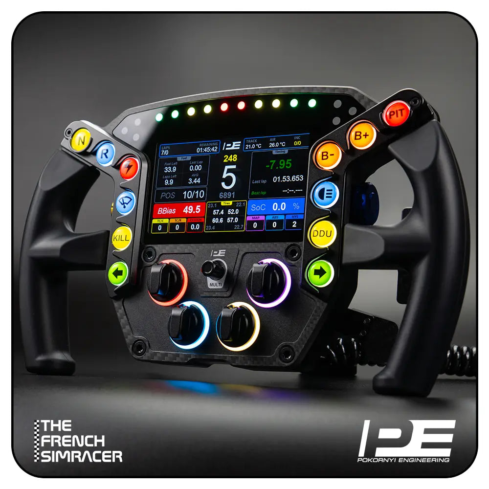 LMPH V2 Hypercar Steering Wheel - Pokornyi Engineering - The French Simracer