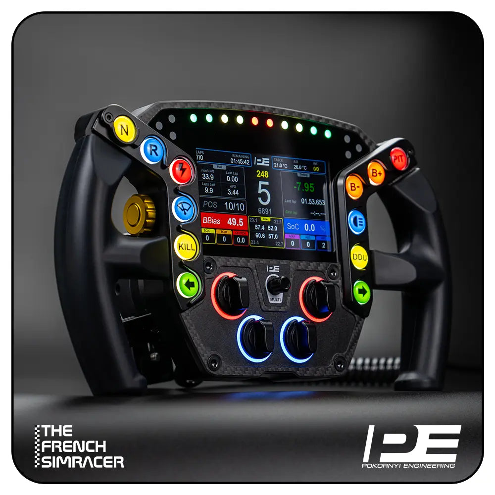 LMPH V2 Hypercar Steering Wheel - Pokornyi Engineering - The French Simracer