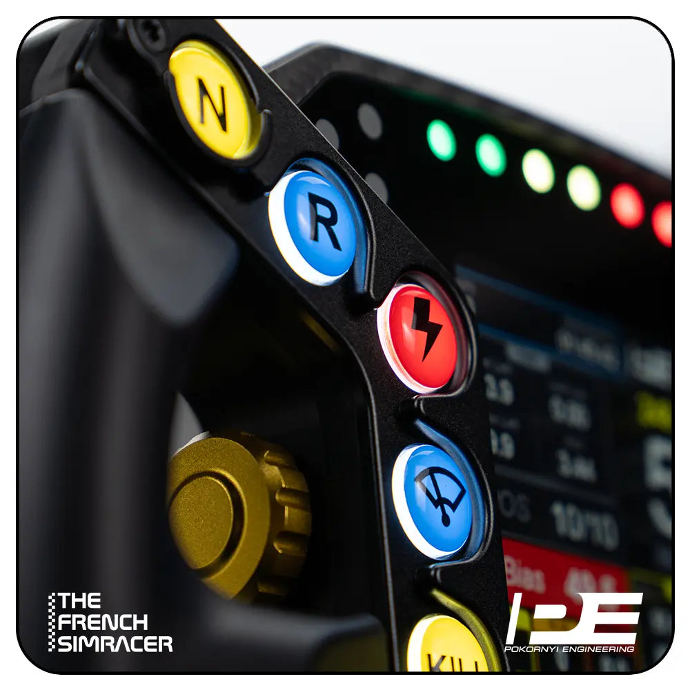 LMPH V2 Hypercar Steering Wheel - Pokornyi Engineering - The French Simracer