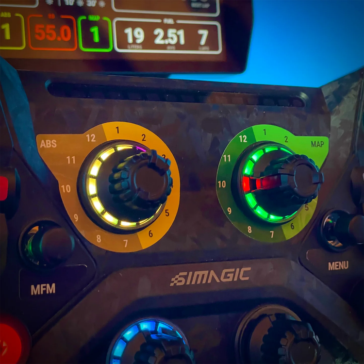 Lovely Sim Racing - Autocollants Rotatifs 12 Segments (Simagic GT Neo) - The French Simracer