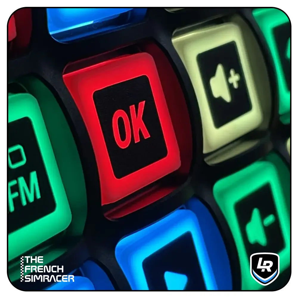 Lovely Sim Racing 13mm Button Box Stickers - The French Simracer