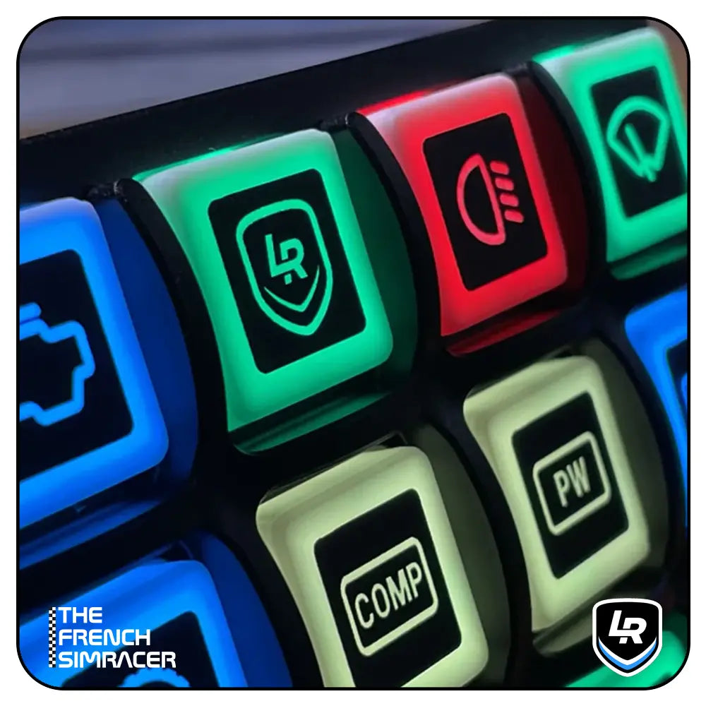 Lovely Sim Racing 13mm Button Box Stickers - The French Simracer